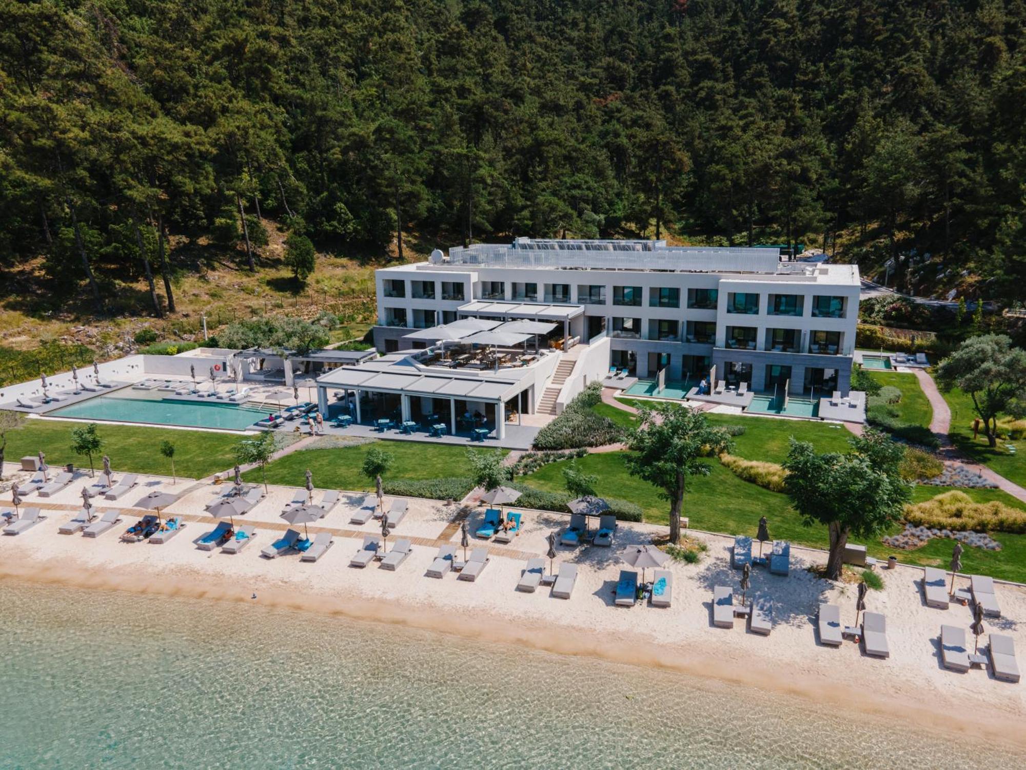 Vathi Cove Luxury Resort & Spa Chrysi Ammoudia Buitenkant foto