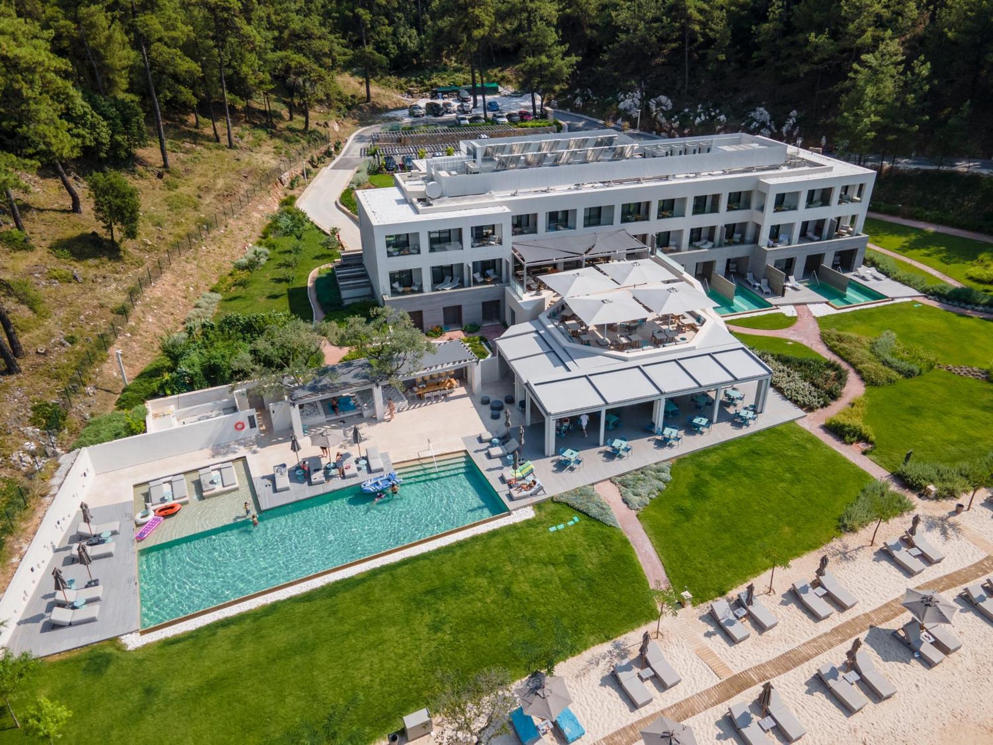 Vathi Cove Luxury Resort & Spa Chrysi Ammoudia Buitenkant foto